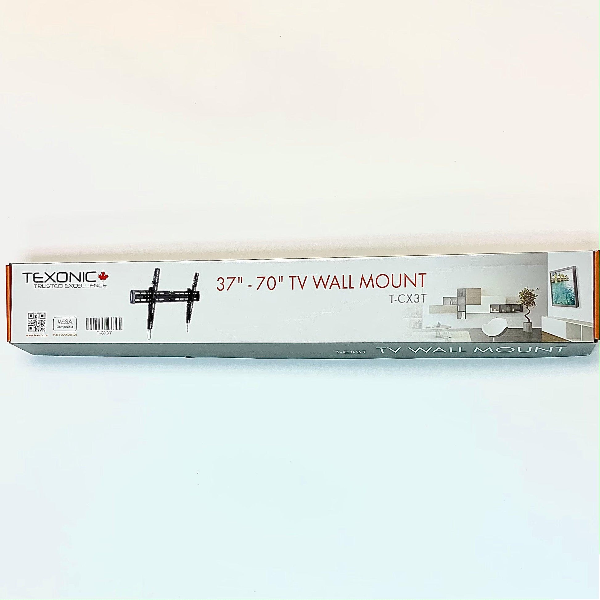 37"-70" Curved & Flat Panel TV Tilt Wall Mount - Heavy-Gauge Steel Construction - TEXONIC AV Inc