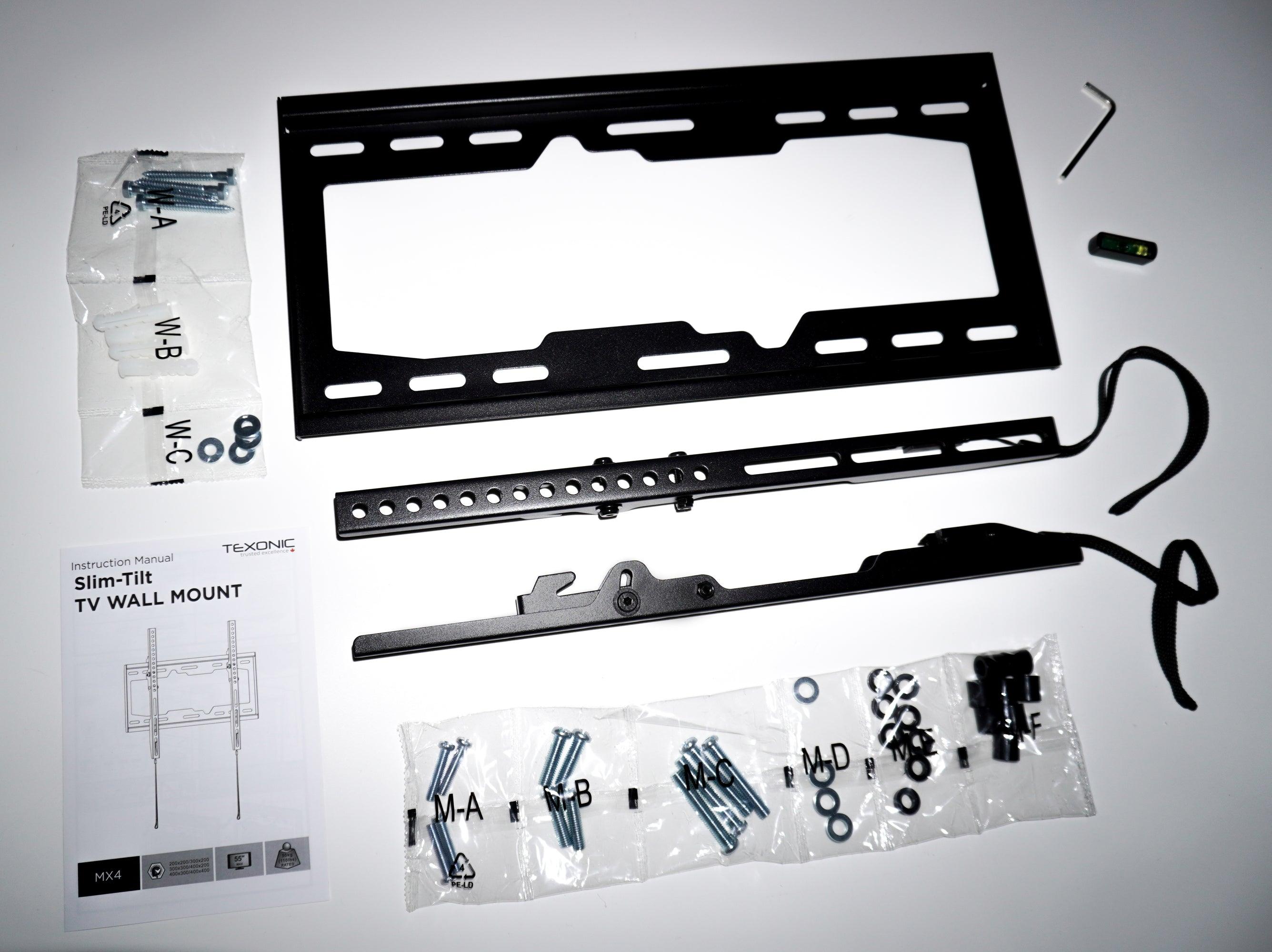 Best Slim Tilt Flat TV Wall Mount | Samsung tv installation screws included